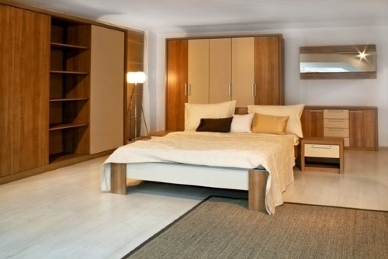Dormitório Planejado com Closet no Itaim - Dormitório Planejado de Casal para Apartamento