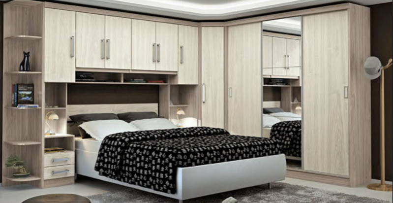 Dormitório Planejado para Apto Pequeno Preço na Sadokim - Dormitório Planejado de Casal para Apartamento