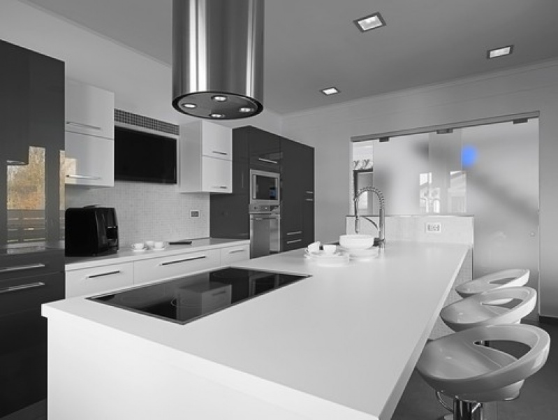 Móvel Planejado para Apartamento Pequeno na Lavras - Móveis Planejados para Cozinha Americana